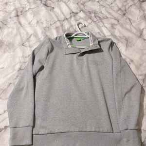 Hugo boss half button down sweatshirt